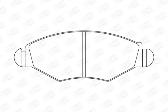 Bremsbelagsatz, Scheibenbremse Vorderachse CHAMPION 573051CH Bild Bremsbelagsatz, Scheibenbremse Vorderachse CHAMPION 573051CH