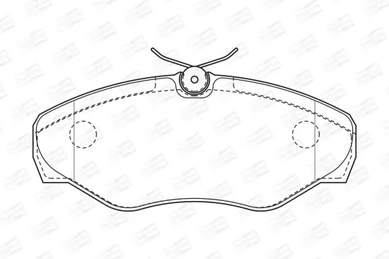 Bremsbelagsatz, Scheibenbremse Vorderachse CHAMPION 573058CH Bild Bremsbelagsatz, Scheibenbremse Vorderachse CHAMPION 573058CH