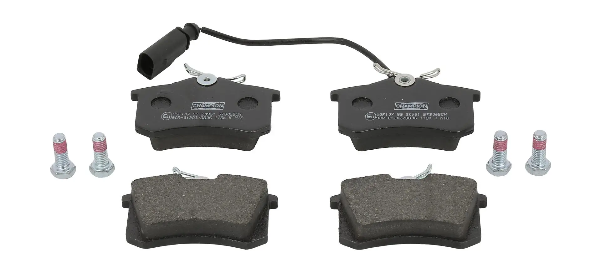 Bremsbelagsatz, Scheibenbremse Hinterachse CHAMPION 573065CH