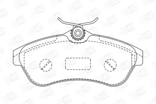 Bremsbelagsatz, Scheibenbremse Vorderachse CHAMPION 573084CH Bild Bremsbelagsatz, Scheibenbremse Vorderachse CHAMPION 573084CH
