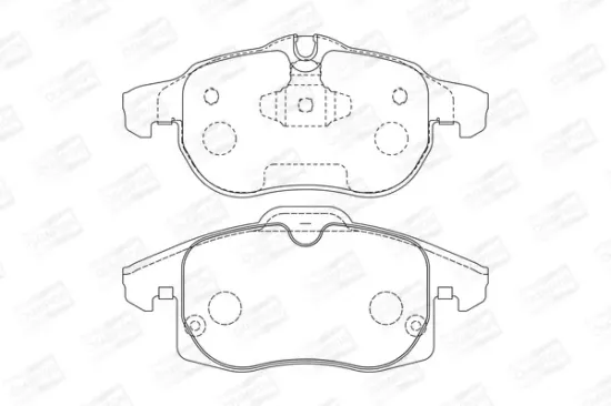 Bremsbelagsatz, Scheibenbremse Vorderachse CHAMPION 573089CH Bild Bremsbelagsatz, Scheibenbremse Vorderachse CHAMPION 573089CH