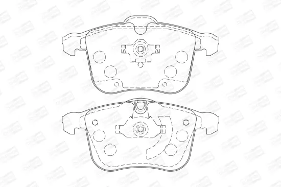 Bremsbelagsatz, Scheibenbremse Vorderachse CHAMPION 573090CH Bild Bremsbelagsatz, Scheibenbremse Vorderachse CHAMPION 573090CH