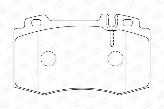 Bremsbelagsatz, Scheibenbremse Vorderachse CHAMPION 573092CH Bild Bremsbelagsatz, Scheibenbremse Vorderachse CHAMPION 573092CH