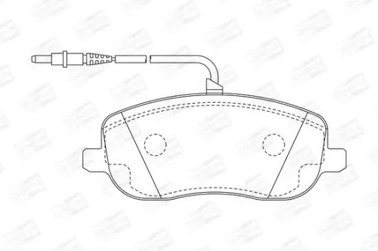 Bremsbelagsatz, Scheibenbremse CHAMPION 573096CH Bild Bremsbelagsatz, Scheibenbremse CHAMPION 573096CH