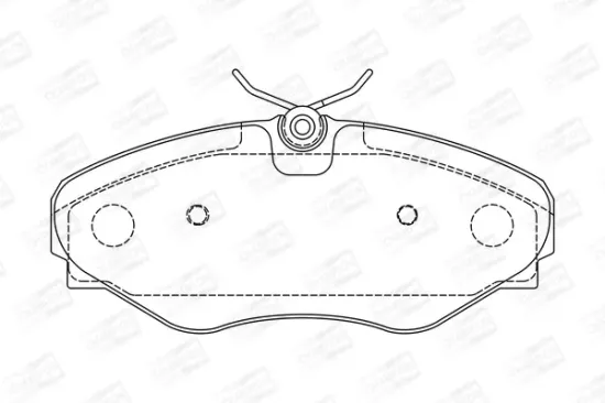 Bremsbelagsatz, Scheibenbremse Vorderachse CHAMPION 573099CH Bild Bremsbelagsatz, Scheibenbremse Vorderachse CHAMPION 573099CH