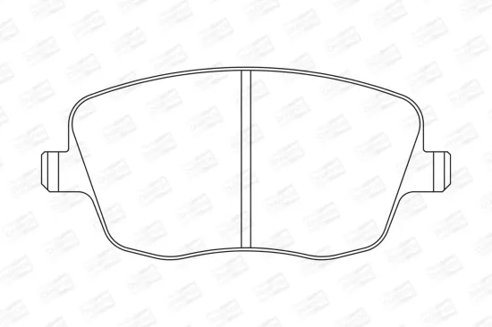 Bremsbelagsatz, Scheibenbremse Vorderachse CHAMPION 573101CH Bild Bremsbelagsatz, Scheibenbremse Vorderachse CHAMPION 573101CH