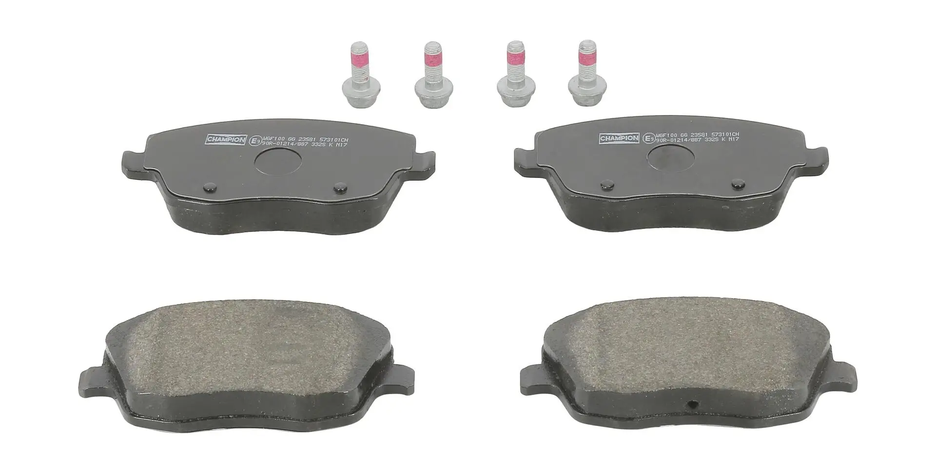 Bremsbelagsatz, Scheibenbremse Vorderachse CHAMPION 573101CH