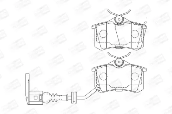 Bremsbelagsatz, Scheibenbremse Hinterachse CHAMPION 573112CH Bild Bremsbelagsatz, Scheibenbremse Hinterachse CHAMPION 573112CH