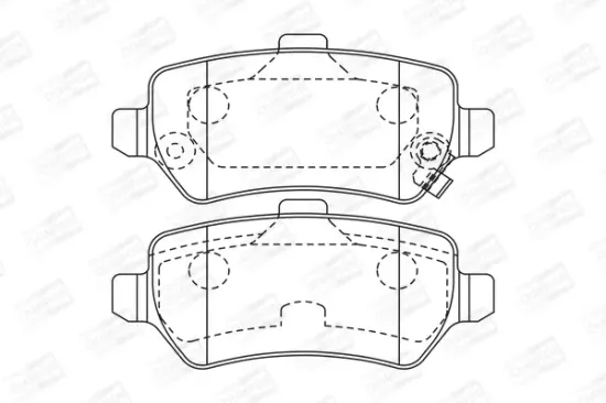 Bremsbelagsatz, Scheibenbremse CHAMPION 573122CH Bild Bremsbelagsatz, Scheibenbremse CHAMPION 573122CH
