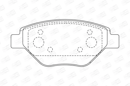 Bremsbelagsatz, Scheibenbremse Vorderachse CHAMPION 573123CH Bild Bremsbelagsatz, Scheibenbremse Vorderachse CHAMPION 573123CH