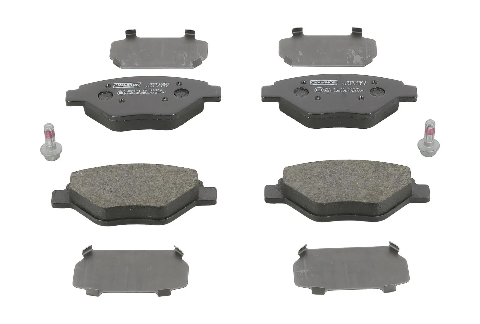 Bremsbelagsatz, Scheibenbremse Vorderachse CHAMPION 573123CH