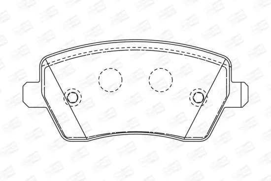 Bremsbelagsatz, Scheibenbremse CHAMPION 573125CH Bild Bremsbelagsatz, Scheibenbremse CHAMPION 573125CH