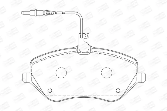 Bremsbelagsatz, Scheibenbremse Vorderachse CHAMPION 573131CH Bild Bremsbelagsatz, Scheibenbremse Vorderachse CHAMPION 573131CH