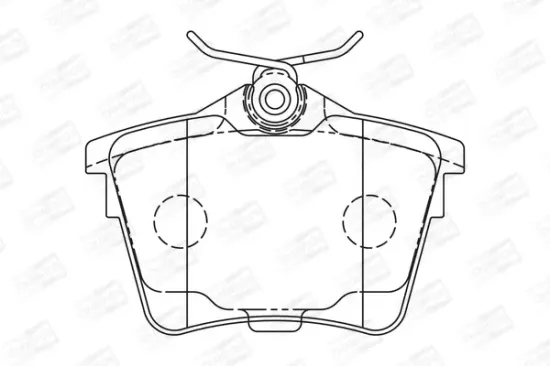 Bremsbelagsatz, Scheibenbremse Hinterachse CHAMPION 573133CH Bild Bremsbelagsatz, Scheibenbremse Hinterachse CHAMPION 573133CH