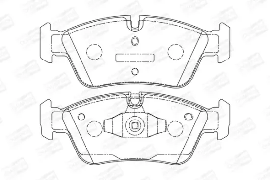 Bremsbelagsatz, Scheibenbremse Vorderachse CHAMPION 573138CH Bild Bremsbelagsatz, Scheibenbremse Vorderachse CHAMPION 573138CH