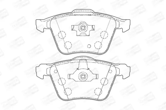 Bremsbelagsatz, Scheibenbremse Vorderachse CHAMPION 573143CH Bild Bremsbelagsatz, Scheibenbremse Vorderachse CHAMPION 573143CH