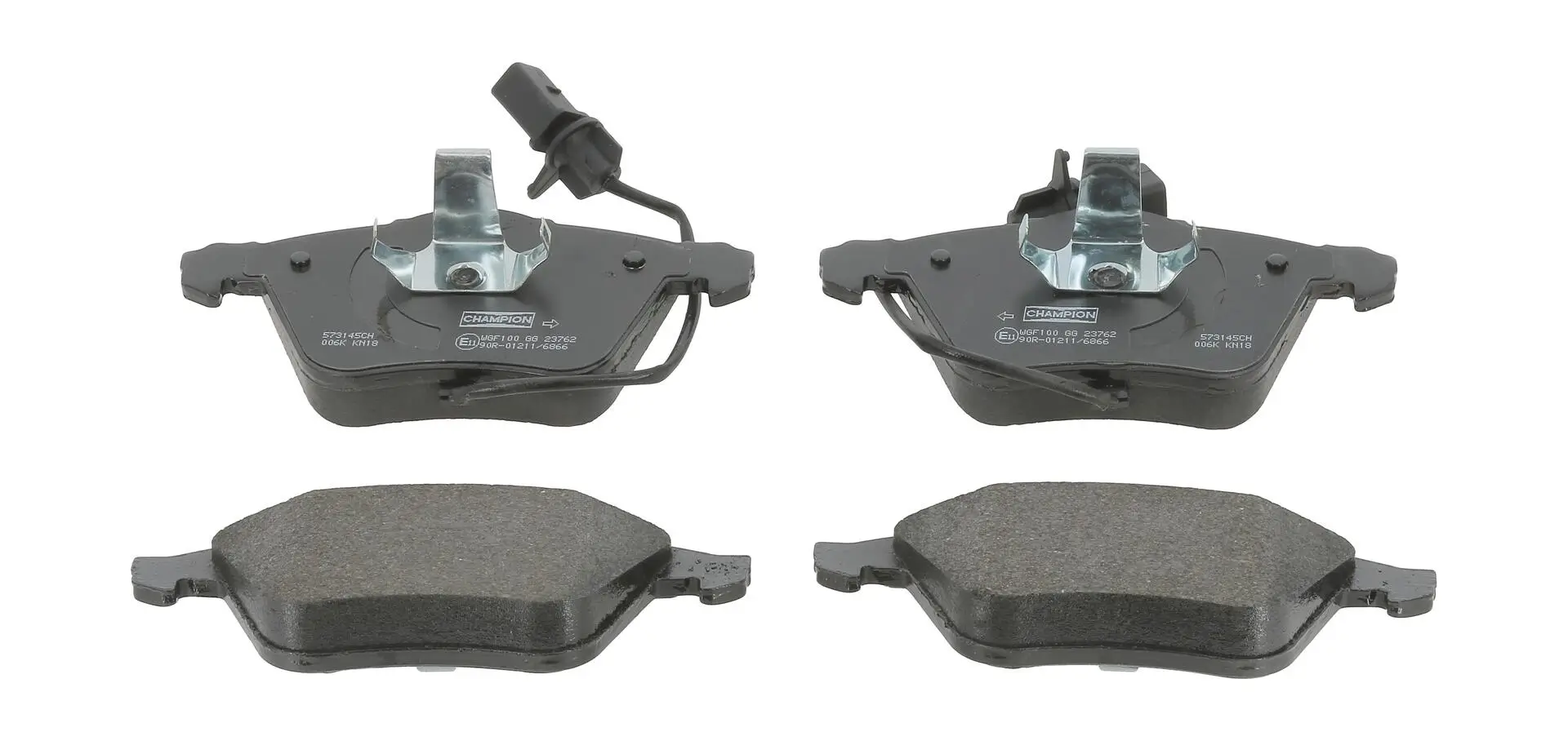 Bremsbelagsatz, Scheibenbremse Vorderachse CHAMPION 573145CH
