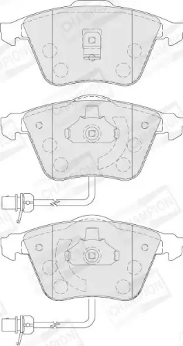 Bremsbelagsatz, Scheibenbremse Vorderachse CHAMPION 573145CH Bild Bremsbelagsatz, Scheibenbremse Vorderachse CHAMPION 573145CH