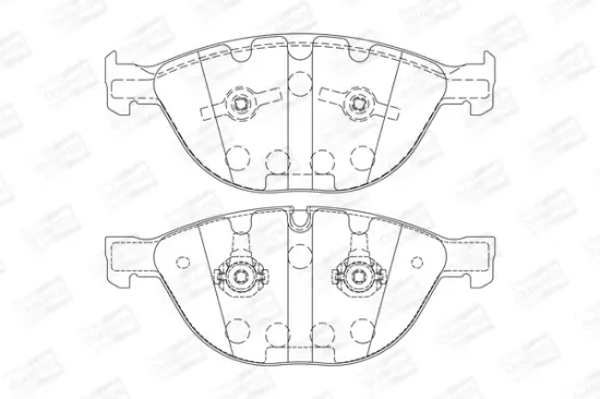 Bremsbelagsatz, Scheibenbremse Vorderachse CHAMPION 573150CH Bild Bremsbelagsatz, Scheibenbremse Vorderachse CHAMPION 573150CH