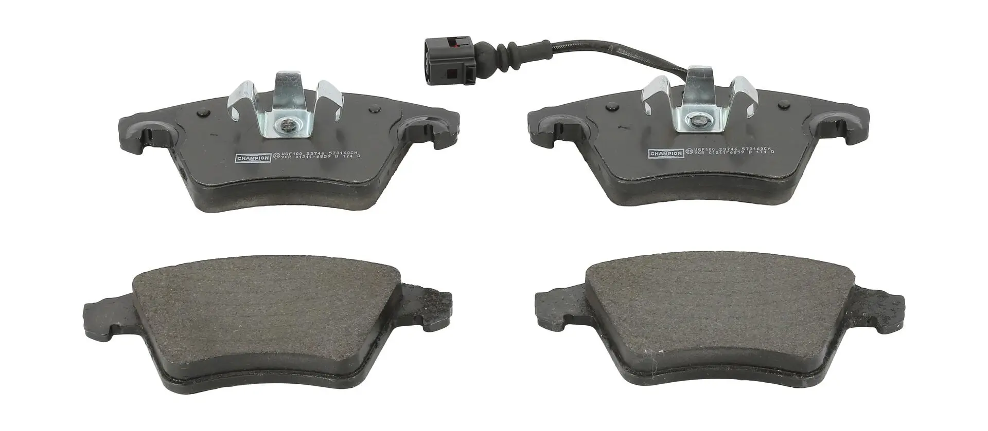 Bremsbelagsatz, Scheibenbremse Vorderachse CHAMPION 573160CH