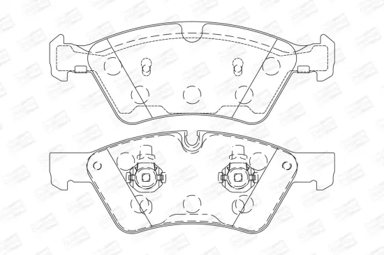 Bremsbelagsatz, Scheibenbremse Vorderachse CHAMPION 573175CH Bild Bremsbelagsatz, Scheibenbremse Vorderachse CHAMPION 573175CH
