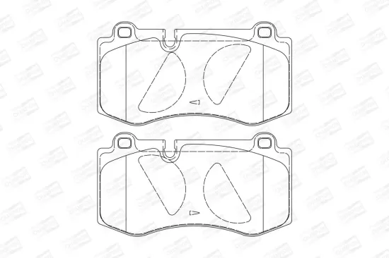 Bremsbelagsatz, Scheibenbremse Vorderachse CHAMPION 573178CH Bild Bremsbelagsatz, Scheibenbremse Vorderachse CHAMPION 573178CH