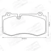 Bremsbelagsatz, Scheibenbremse Vorderachse CHAMPION 573178CH Bild Bremsbelagsatz, Scheibenbremse Vorderachse CHAMPION 573178CH