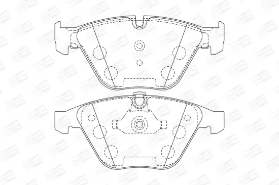 Bremsbelagsatz, Scheibenbremse CHAMPION 573181CH Bild Bremsbelagsatz, Scheibenbremse CHAMPION 573181CH