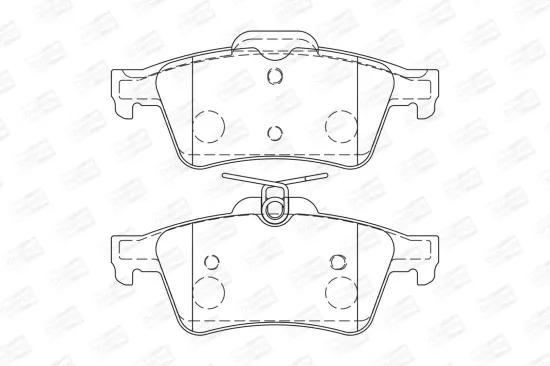 Bremsbelagsatz, Scheibenbremse CHAMPION 573186CH Bild Bremsbelagsatz, Scheibenbremse CHAMPION 573186CH