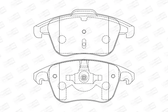 Bremsbelagsatz, Scheibenbremse Vorderachse CHAMPION 573193CH Bild Bremsbelagsatz, Scheibenbremse Vorderachse CHAMPION 573193CH
