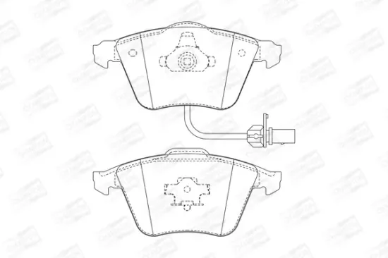Bremsbelagsatz, Scheibenbremse CHAMPION 573196CH Bild Bremsbelagsatz, Scheibenbremse CHAMPION 573196CH