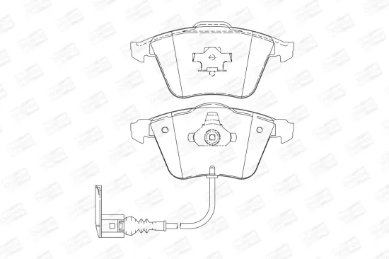 Bremsbelagsatz, Scheibenbremse Vorderachse CHAMPION 573197CH Bild Bremsbelagsatz, Scheibenbremse Vorderachse CHAMPION 573197CH