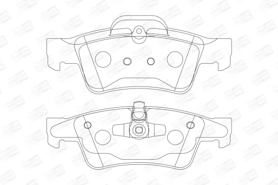 Bremsbelagsatz, Scheibenbremse Hinterachse CHAMPION 573202CH Bild Bremsbelagsatz, Scheibenbremse Hinterachse CHAMPION 573202CH
