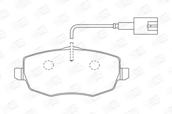 Bremsbelagsatz, Scheibenbremse Vorderachse CHAMPION 573211CH Bild Bremsbelagsatz, Scheibenbremse Vorderachse CHAMPION 573211CH
