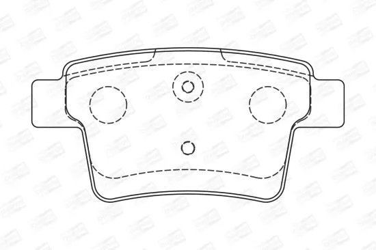 Bremsbelagsatz, Scheibenbremse Hinterachse CHAMPION 573218CH Bild Bremsbelagsatz, Scheibenbremse Hinterachse CHAMPION 573218CH