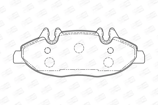 Bremsbelagsatz, Scheibenbremse Vorderachse CHAMPION 573221CH Bild Bremsbelagsatz, Scheibenbremse Vorderachse CHAMPION 573221CH
