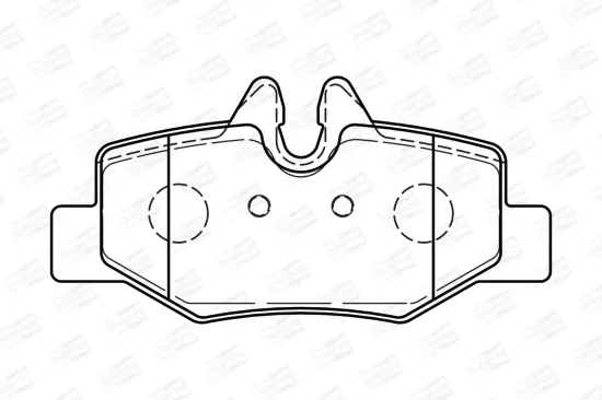 Bremsbelagsatz, Scheibenbremse Hinterachse CHAMPION 573222CH Bild Bremsbelagsatz, Scheibenbremse Hinterachse CHAMPION 573222CH