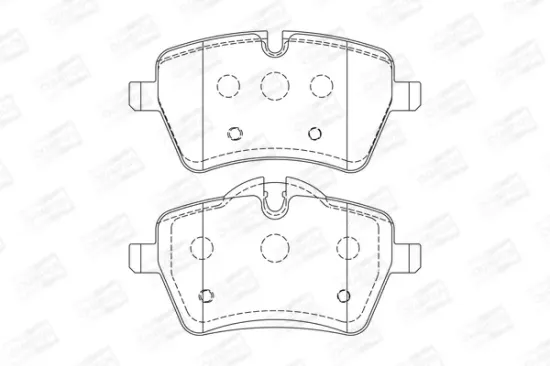 Bremsbelagsatz, Scheibenbremse Vorderachse CHAMPION 573234CH Bild Bremsbelagsatz, Scheibenbremse Vorderachse CHAMPION 573234CH