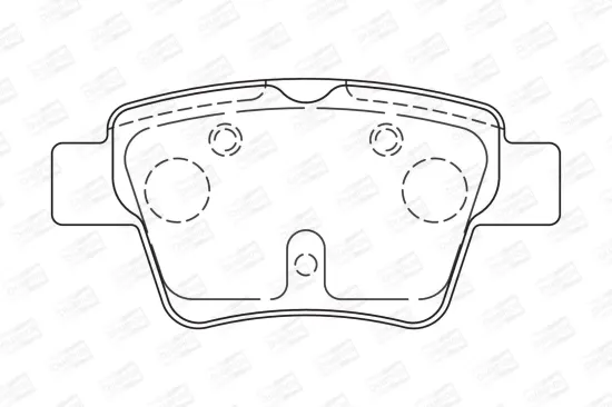 Bremsbelagsatz, Scheibenbremse Hinterachse CHAMPION 573235CH Bild Bremsbelagsatz, Scheibenbremse Hinterachse CHAMPION 573235CH