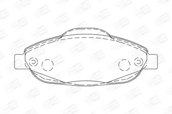 Bremsbelagsatz, Scheibenbremse Vorderachse CHAMPION 573241CH Bild Bremsbelagsatz, Scheibenbremse Vorderachse CHAMPION 573241CH