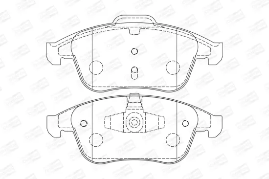 Bremsbelagsatz, Scheibenbremse Vorderachse CHAMPION 573243CH Bild Bremsbelagsatz, Scheibenbremse Vorderachse CHAMPION 573243CH
