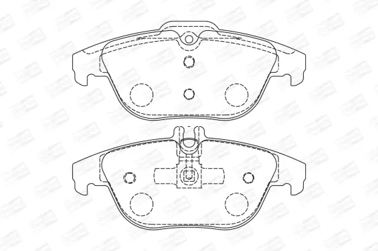 Bremsbelagsatz, Scheibenbremse Hinterachse CHAMPION 573248CH Bild Bremsbelagsatz, Scheibenbremse Hinterachse CHAMPION 573248CH
