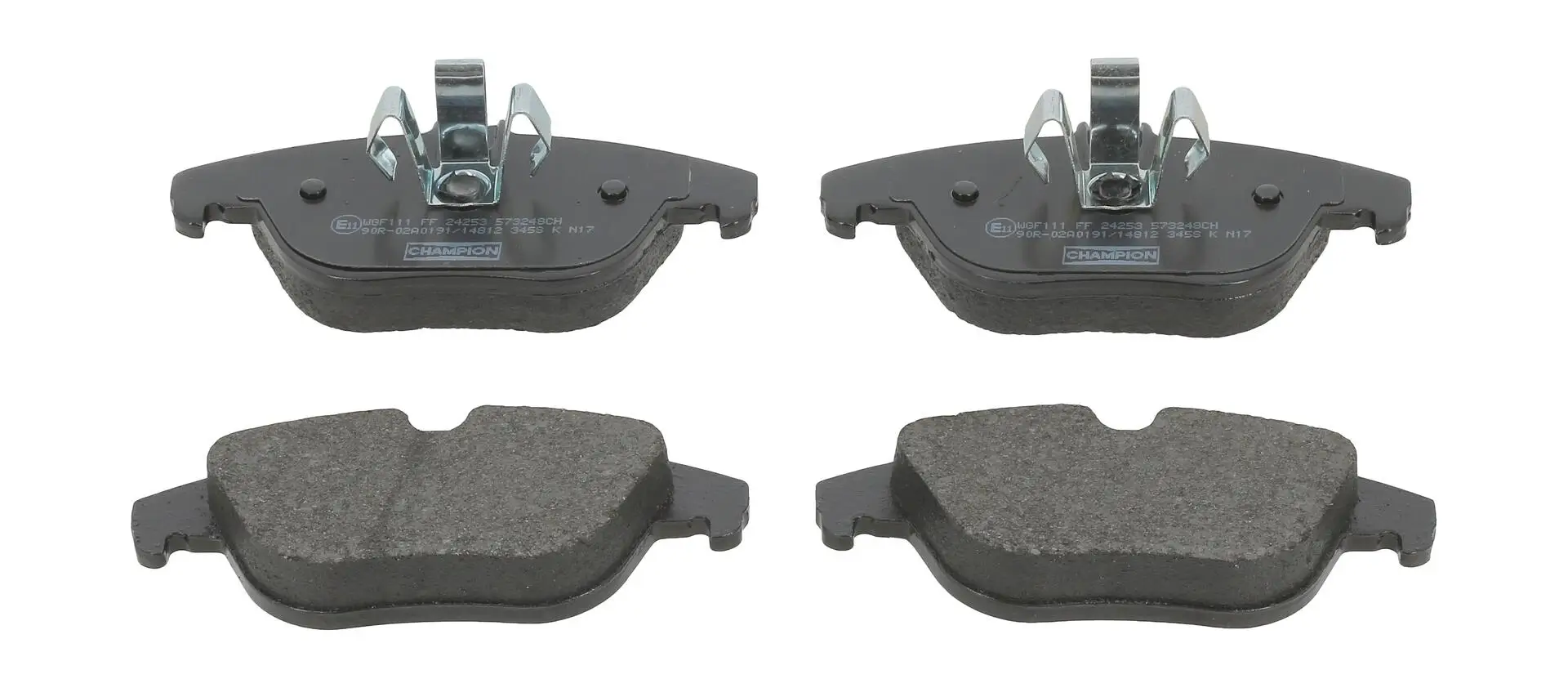 Bremsbelagsatz, Scheibenbremse Hinterachse CHAMPION 573248CH