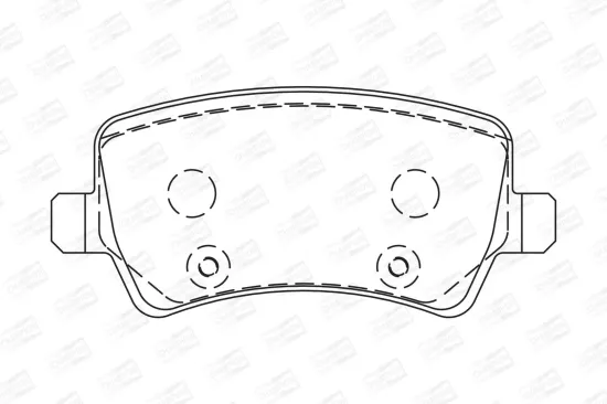 Bremsbelagsatz, Scheibenbremse Hinterachse CHAMPION 573250CH Bild Bremsbelagsatz, Scheibenbremse Hinterachse CHAMPION 573250CH