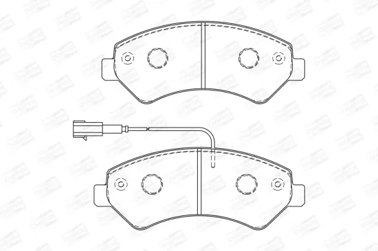 Bremsbelagsatz, Scheibenbremse CHAMPION 573261CH Bild Bremsbelagsatz, Scheibenbremse CHAMPION 573261CH