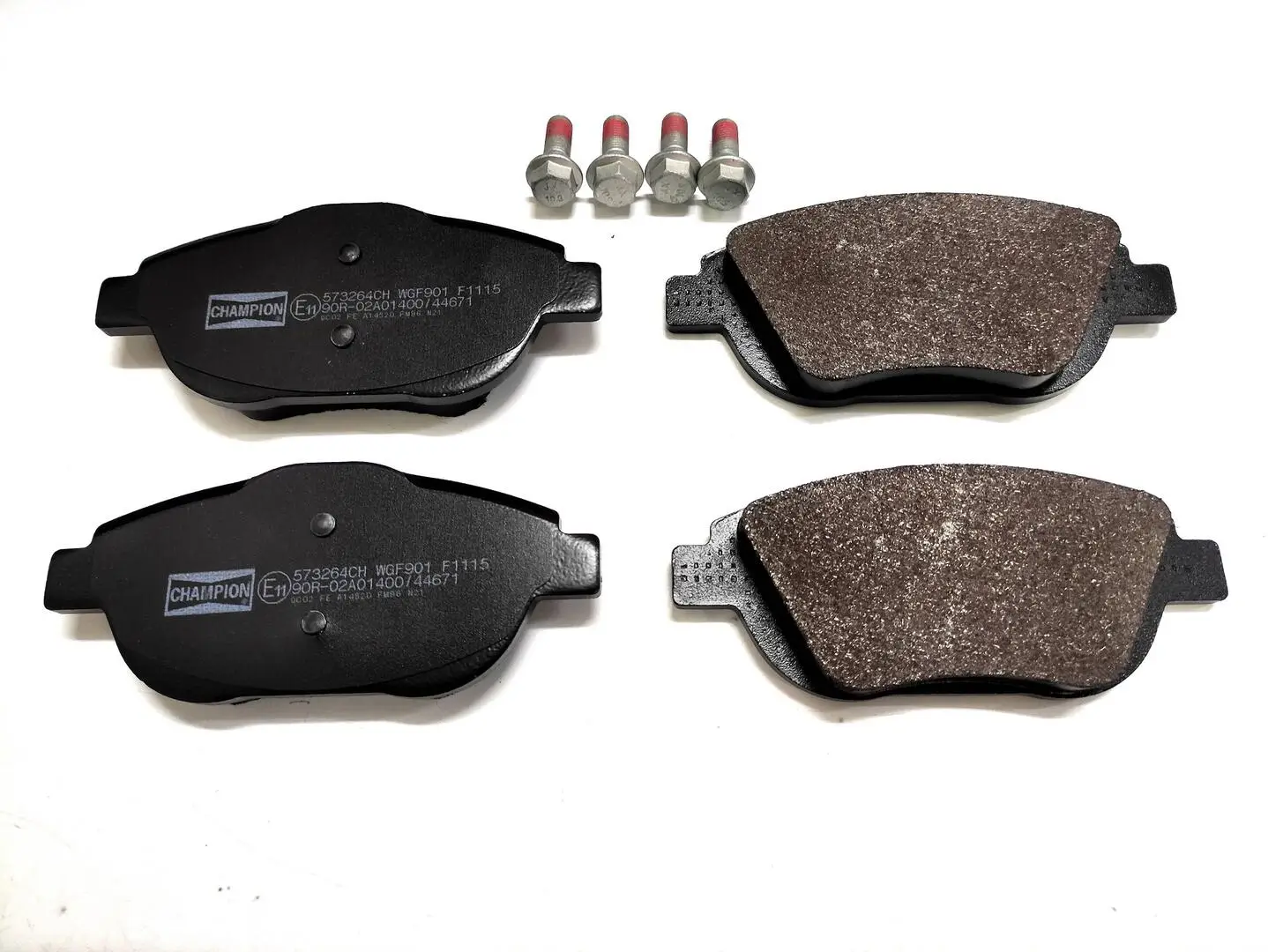 Bremsbelagsatz, Scheibenbremse Vorderachse CHAMPION 573264CH