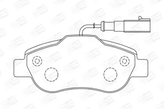 Bremsbelagsatz, Scheibenbremse Vorderachse CHAMPION 573266CH Bild Bremsbelagsatz, Scheibenbremse Vorderachse CHAMPION 573266CH