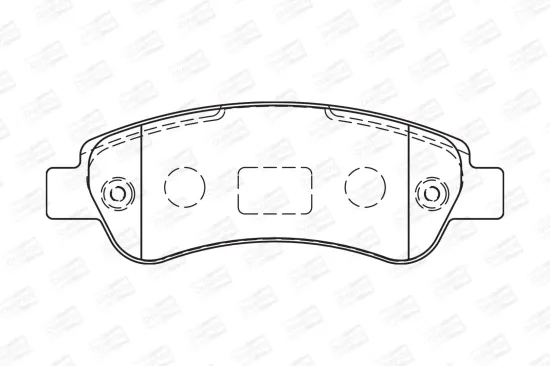 Bremsbelagsatz, Scheibenbremse CHAMPION 573274CH Bild Bremsbelagsatz, Scheibenbremse CHAMPION 573274CH