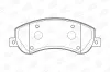Bremsbelagsatz, Scheibenbremse Vorderachse CHAMPION 573275CH Bild Bremsbelagsatz, Scheibenbremse Vorderachse CHAMPION 573275CH