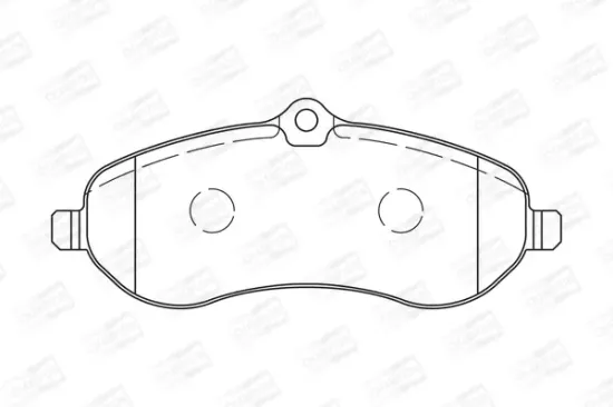 Bremsbelagsatz, Scheibenbremse Vorderachse CHAMPION 573280CH Bild Bremsbelagsatz, Scheibenbremse Vorderachse CHAMPION 573280CH